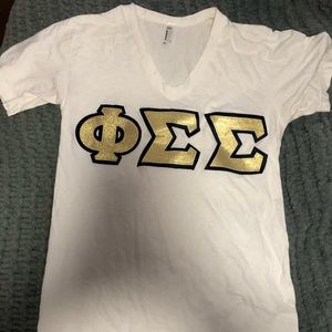 Phi Sigma Sigma letters shirt